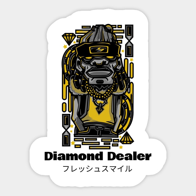 Diamond Dealer Dude Sticker by BradleyHeal